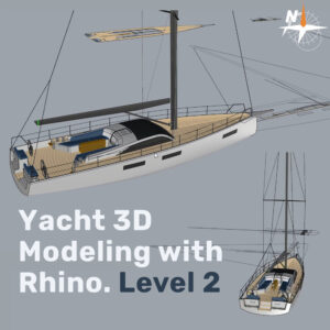 Yacht 3D Modeling with Rhino. Level 2